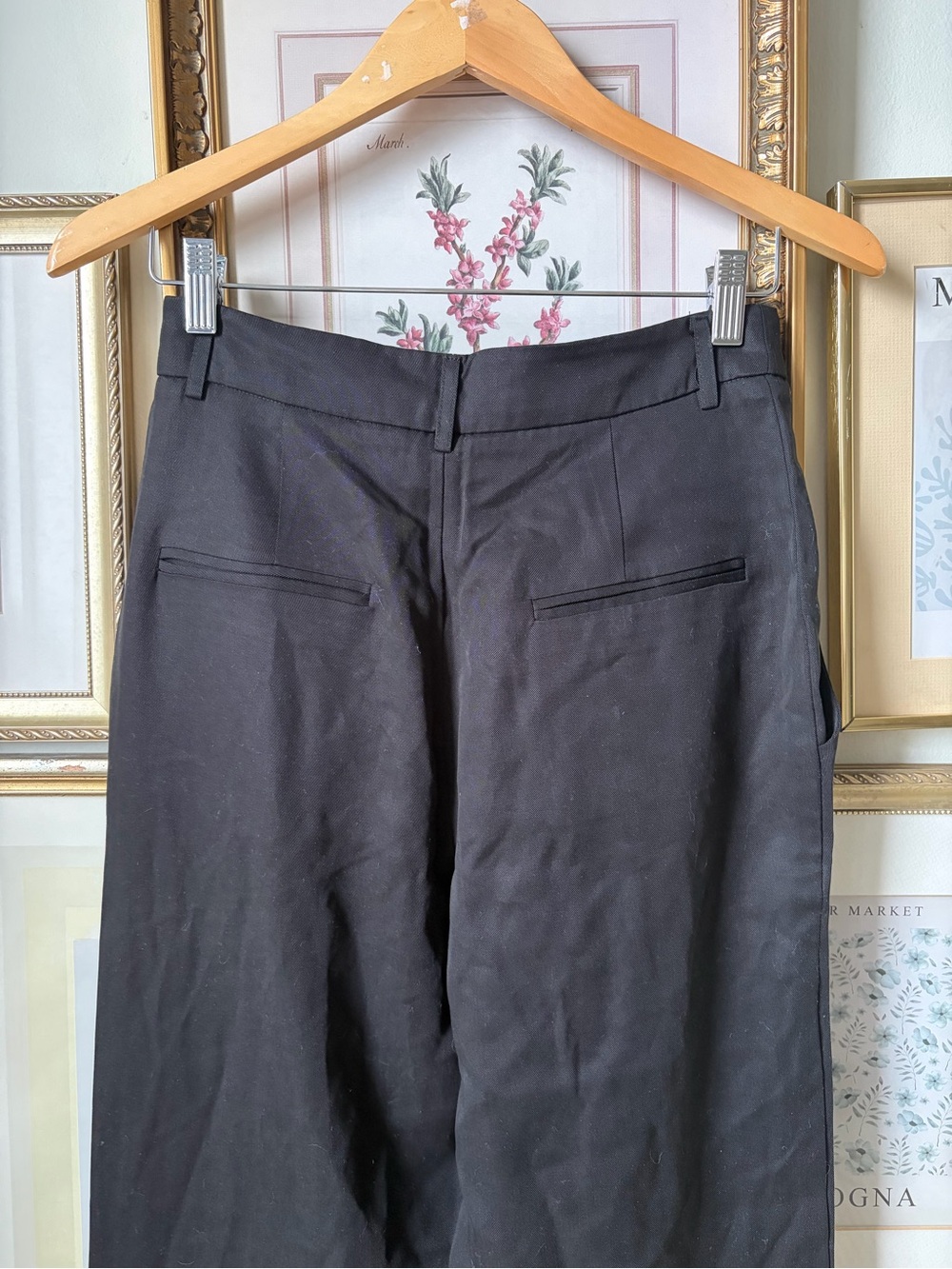 Reformation Mason Pants Black 4 - Picture 9 of 12